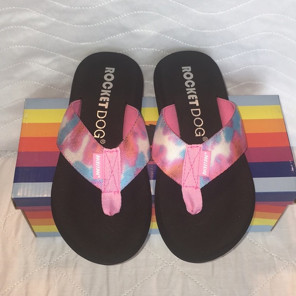 Rocket Dog Shoes Nib Rocket Dog Tie Dye Flip Flops Size 7m Poshmark